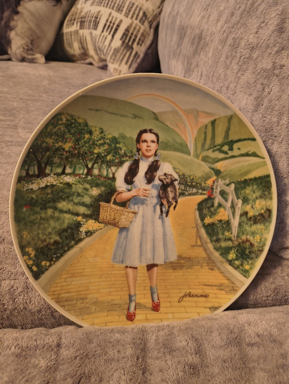 Dorothy Emerald Landscape Decorative Wall Plate - Blue